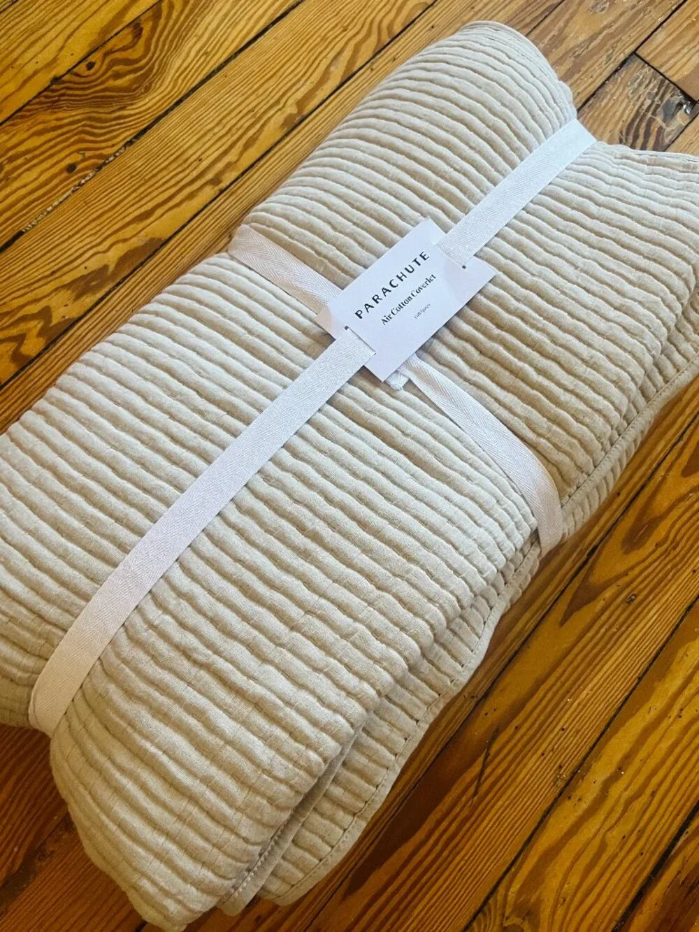 Parachute Air Cotton Coverlet - Size/Queen - Color/Bone